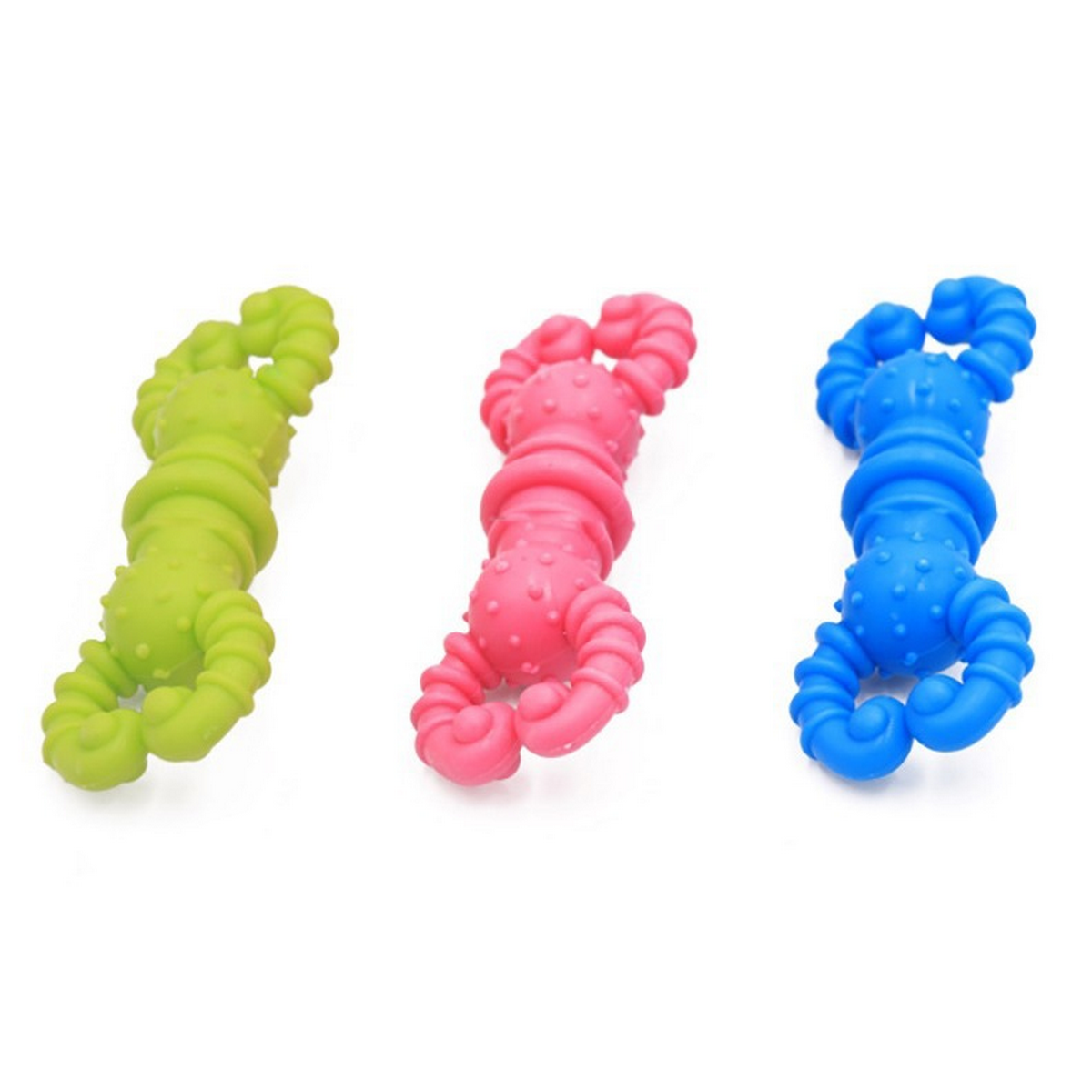 Durable Rubber Dog Toy Lobster Chew for Teething_CWMM7233