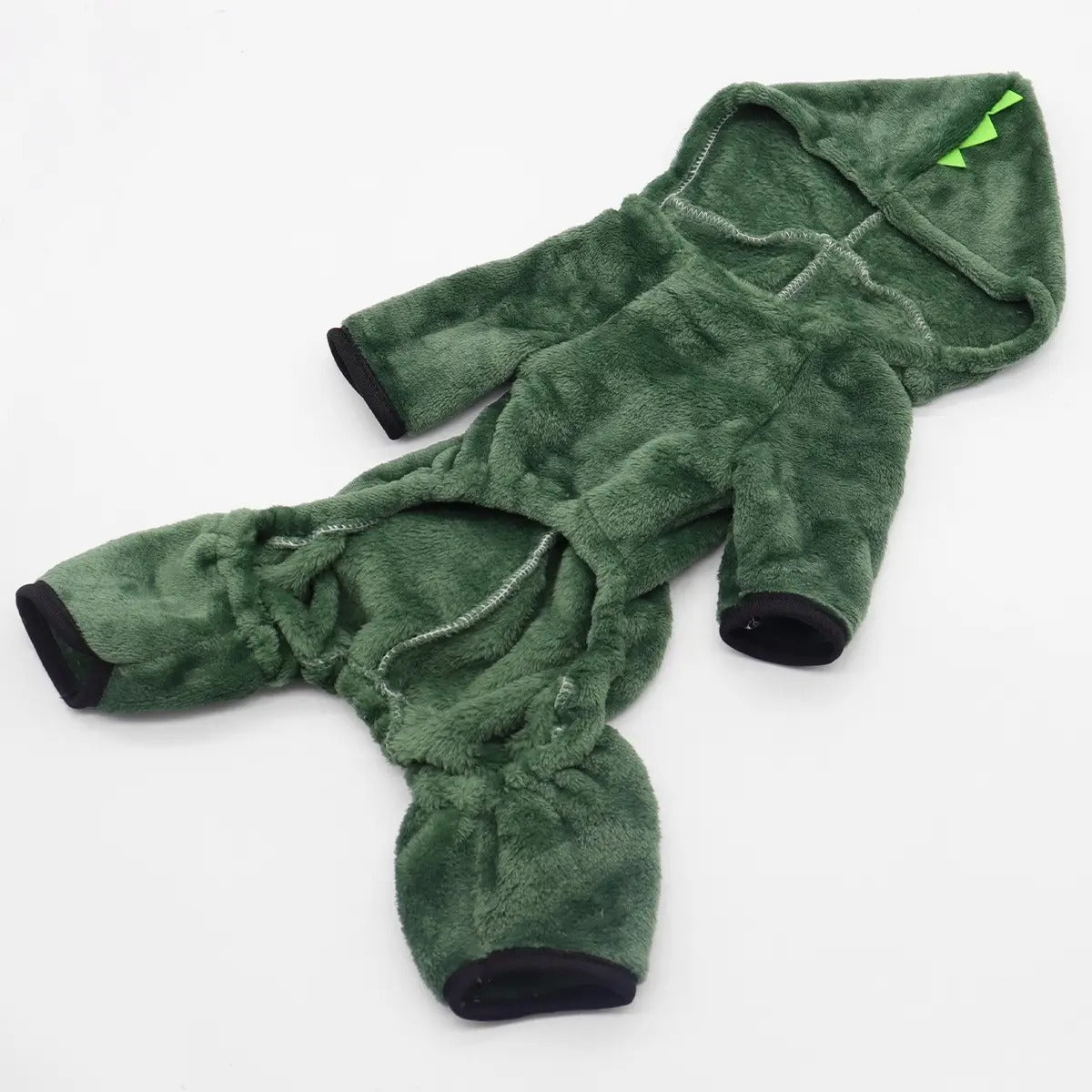 Coral fleece warm small dog dinosaur onesie_CWMM7973