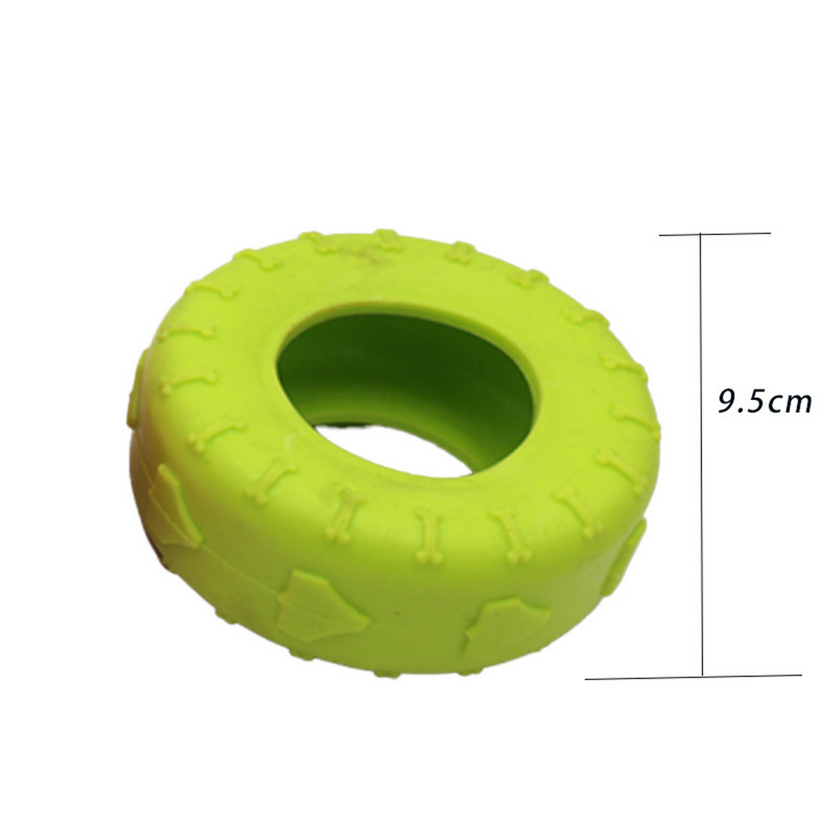 Durable TPR Dog Toy - Bone & Tire Shape Chew Toy_CWMM7185