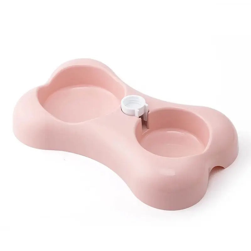 Dog Cat Pet Bowl, Double Use, Automatic Watering_CWMM5210