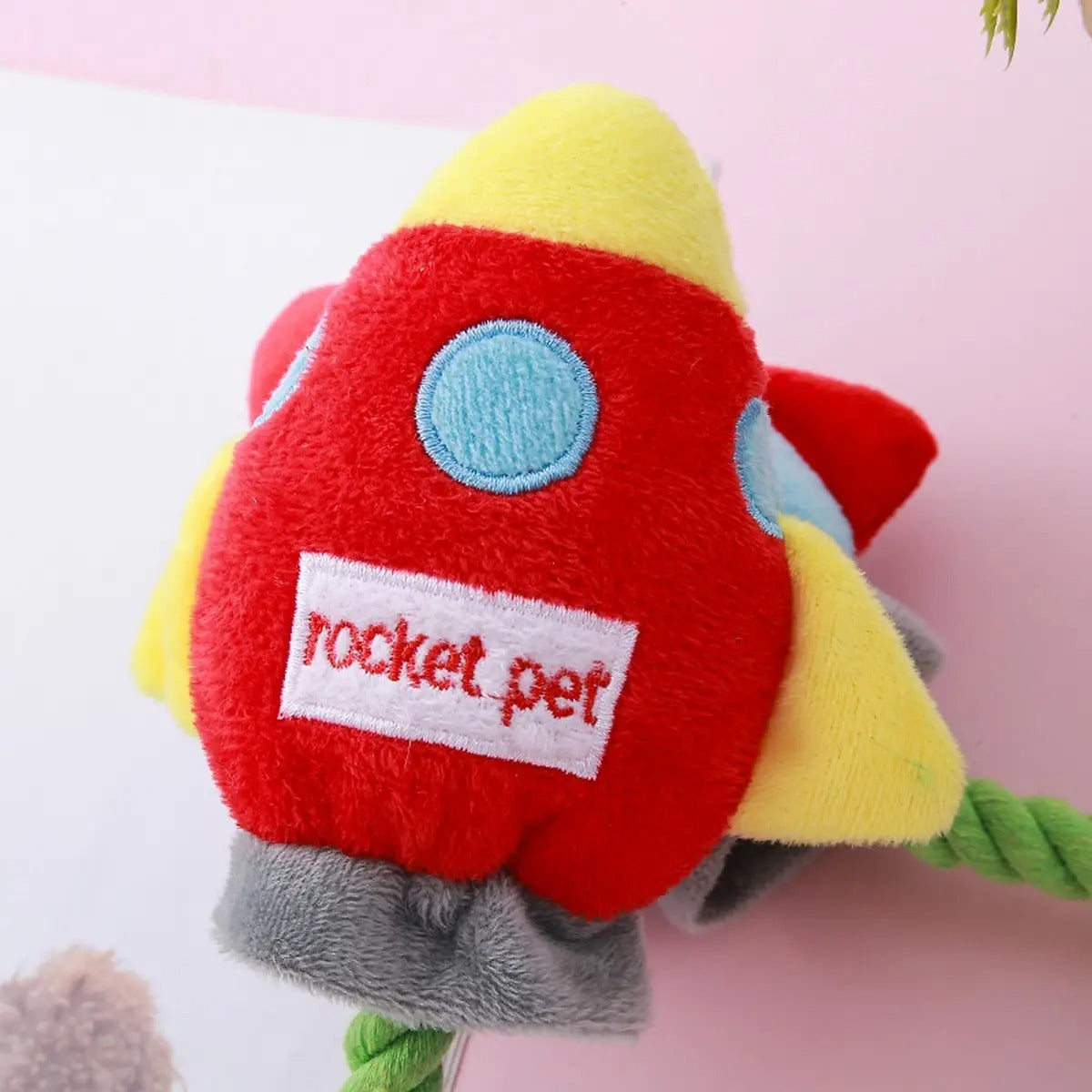 Cotton Rope Rocket Dog Toy - Playtime Companion_CWMM5424