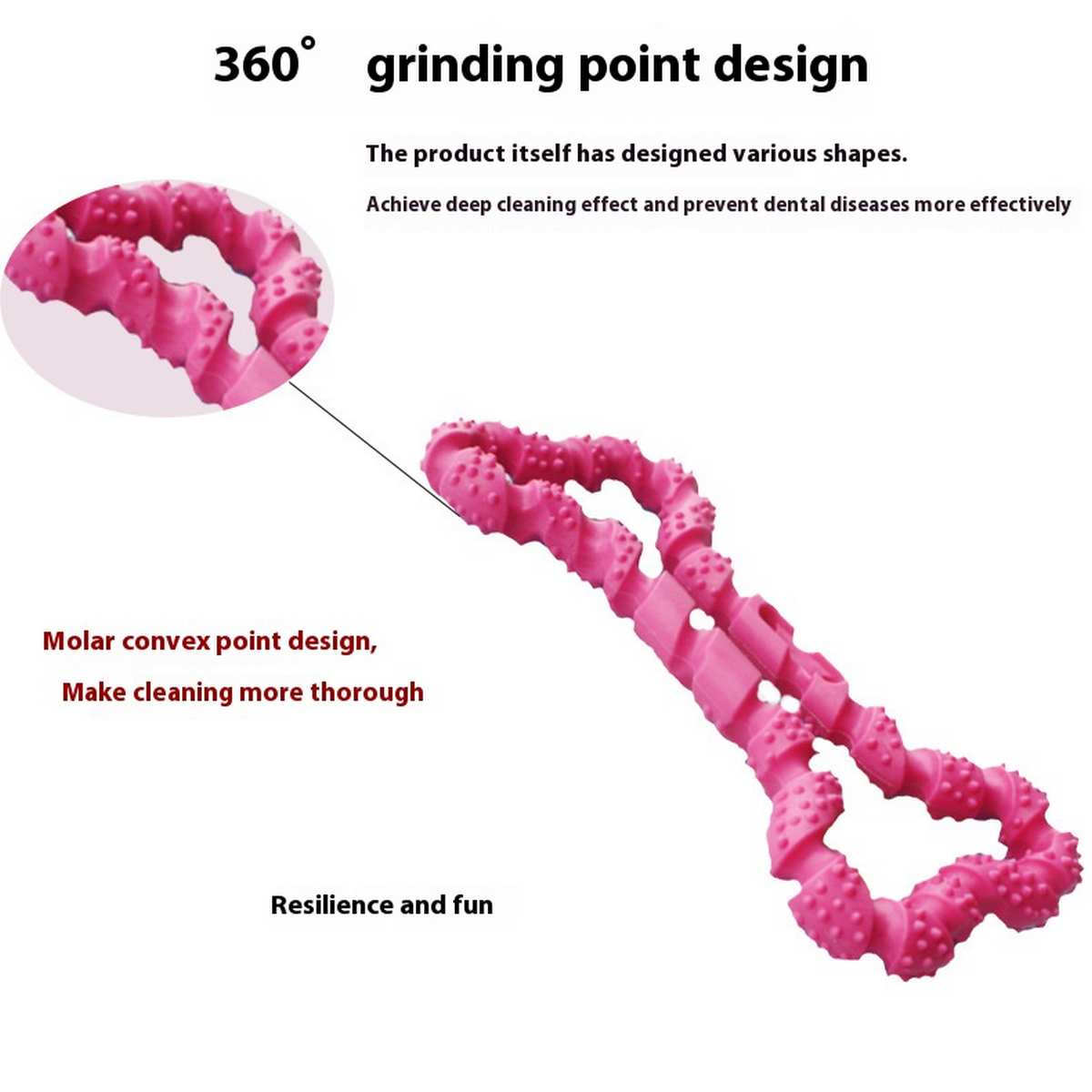 Durable Rope Bone Dog Toy for Chewing & Teeth Care_CWMM7239