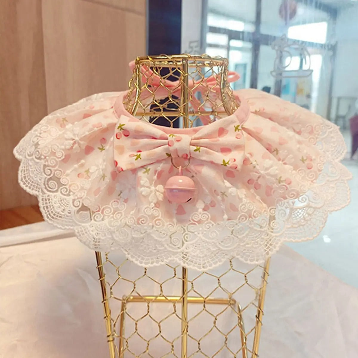 Cute Pet Bandana Bib – Dog Cat Scarf with Bowtie_CWMM7261