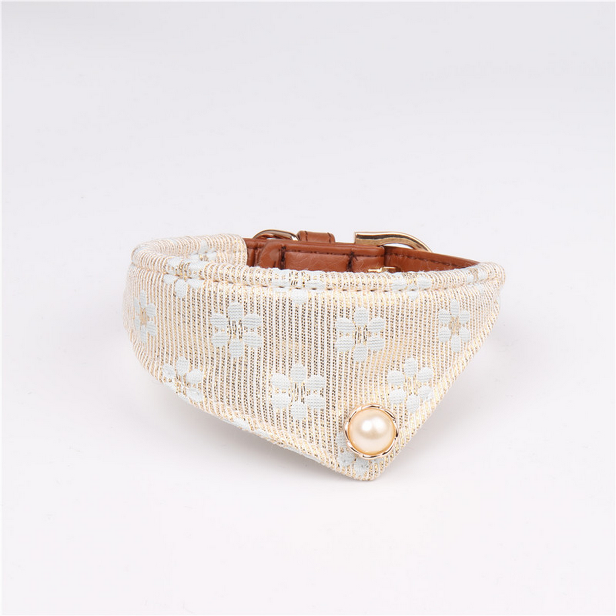 Dog Bandana Collar – PU for Small Breeds_CWMM7728