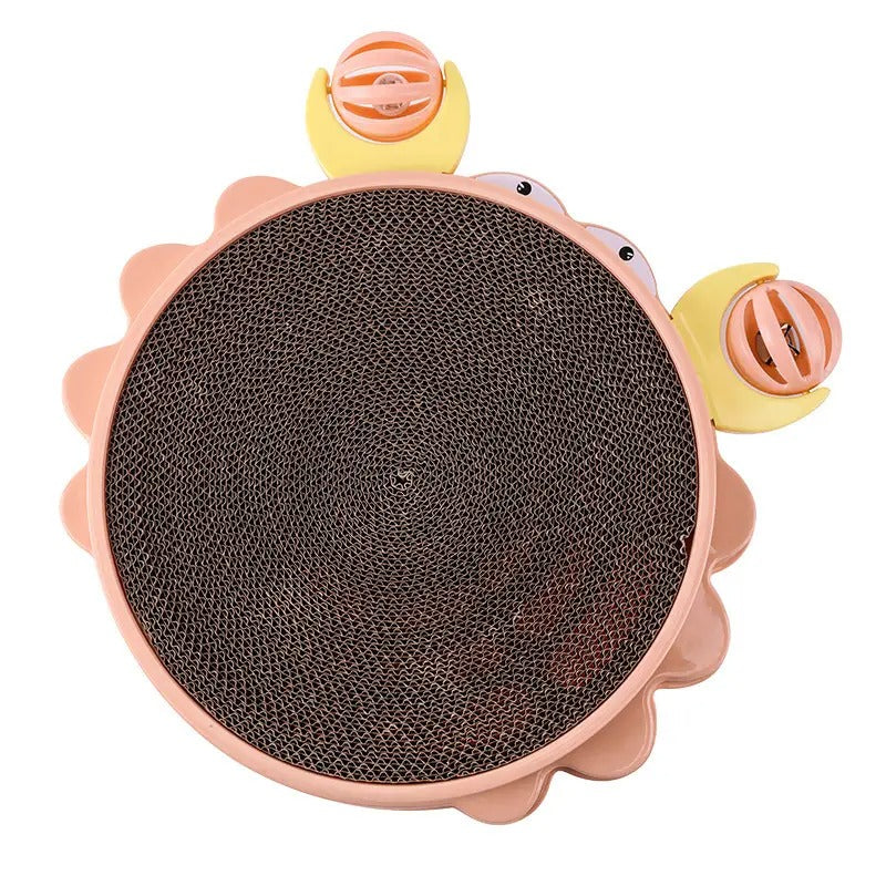 Crab-Shaped Cat Scratcher, Replaceable Cardboard_CWMM5148