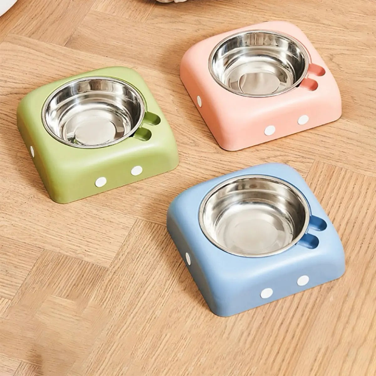 Big Dot Print Pet Bowl for Dog Cat Bowl Removable_CWMM5194