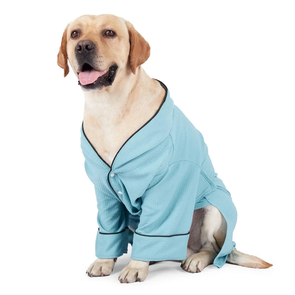 Dog Bathrobe Pajamas Soft Pet Loungewear Outfit_CWMM7465