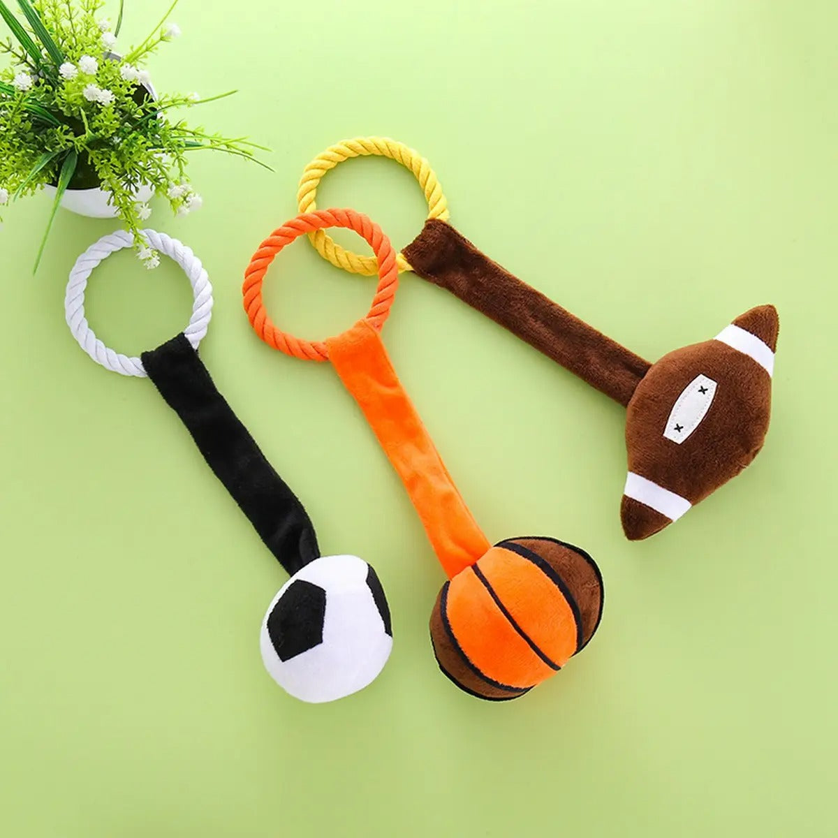 Durable Rope Tug Ball Toy for Medium Dogs_CWMM5409