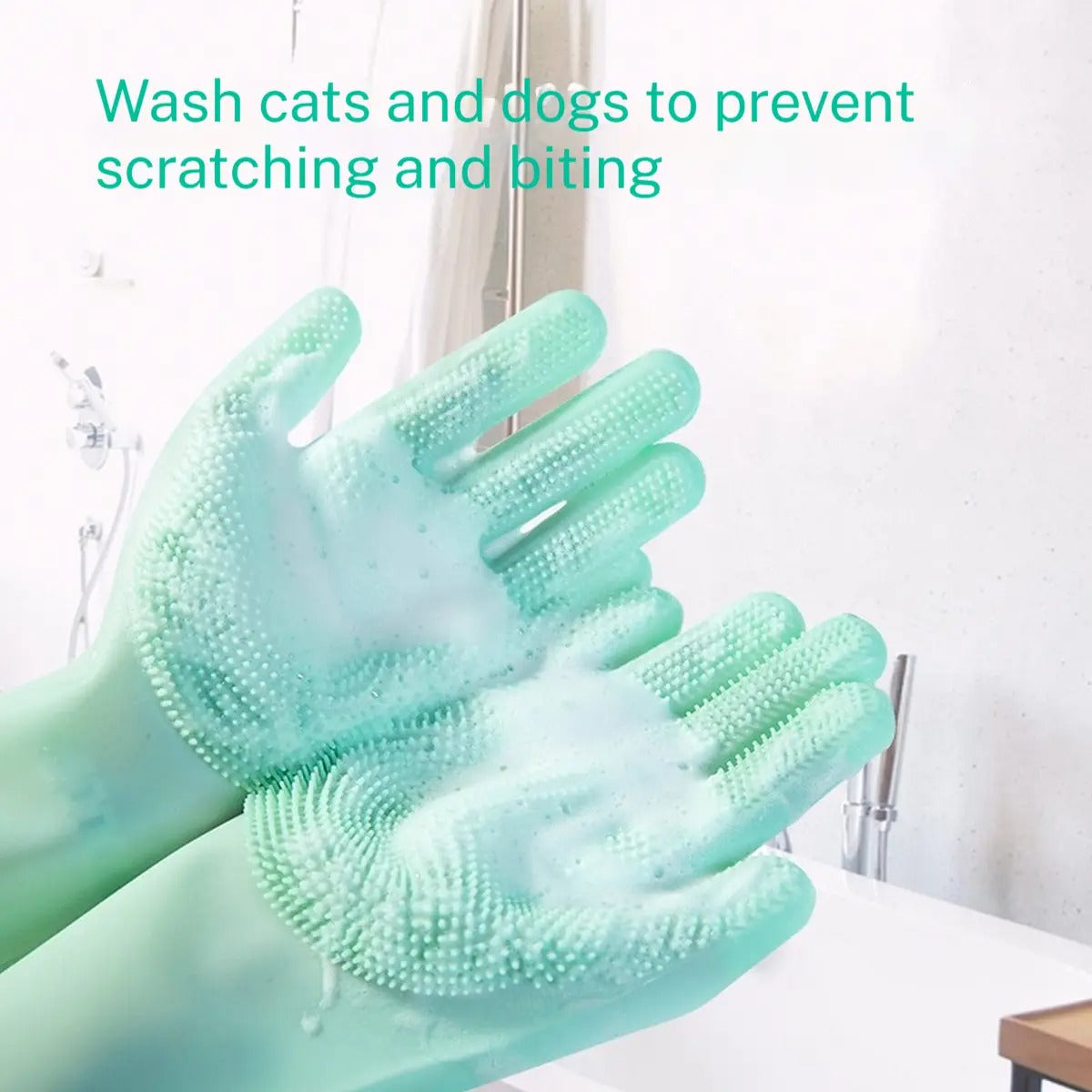 Anti-Scratch Pet Grooming Glove_CWMM6132