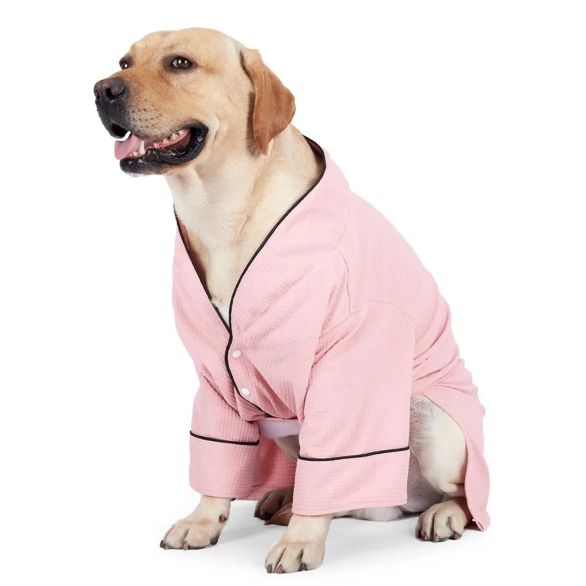 Dog Bathrobe Pajamas Soft Pet Loungewear Outfit_CWMM7465