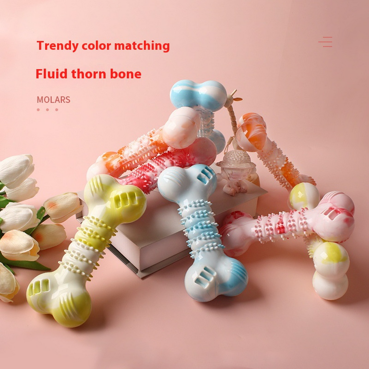 Durable Dog Chew Toy – Squeaky Bone Design_CWMM7167