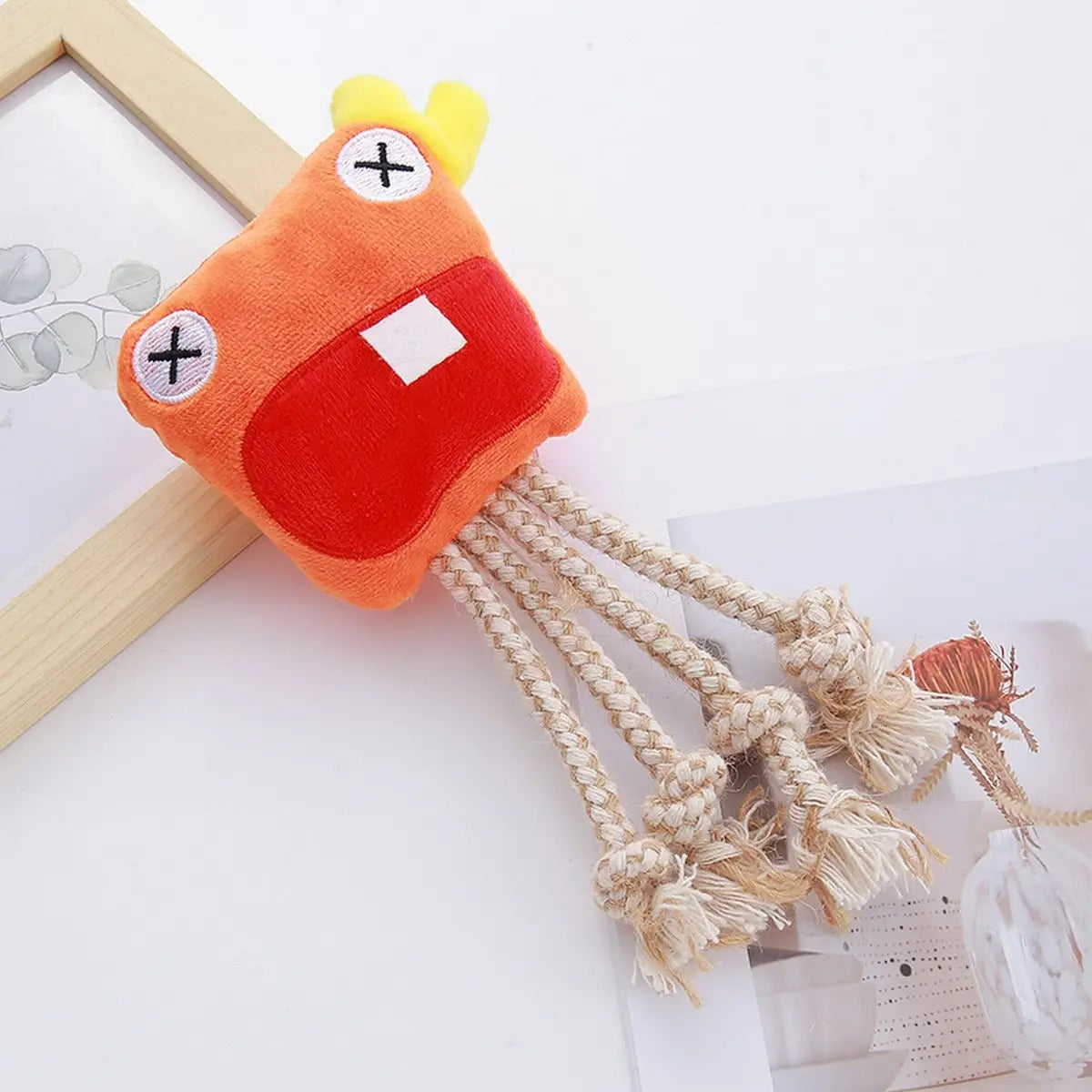 Cotton Rope Octopus Chew Toy for Small Dogs & Cats_CWMM5397