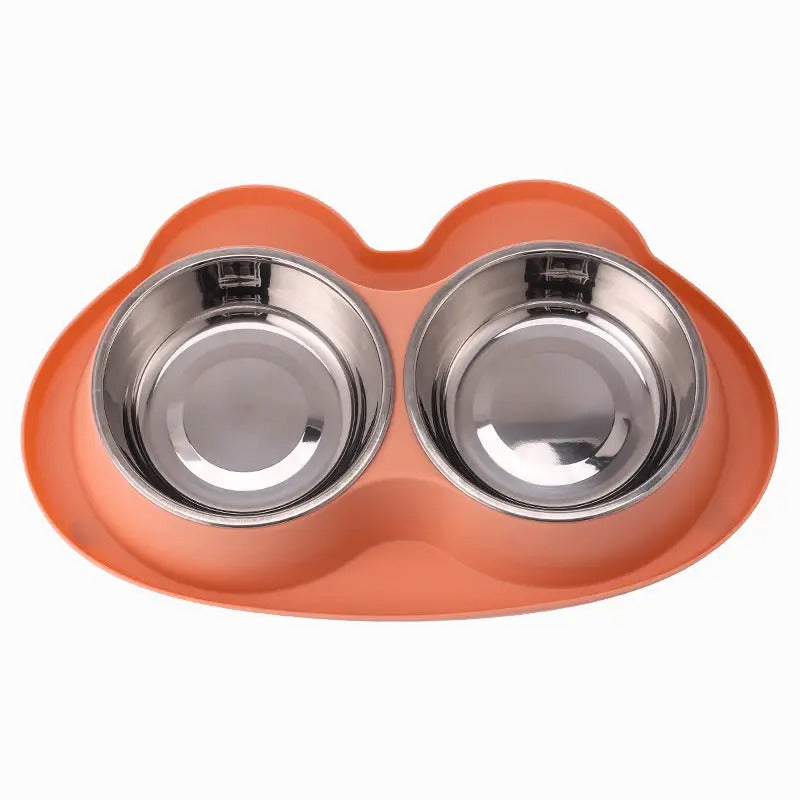 Cartoon Dual,Anti-Spill Non-Slip Cat Dog Pet Bowl_CWMM5153