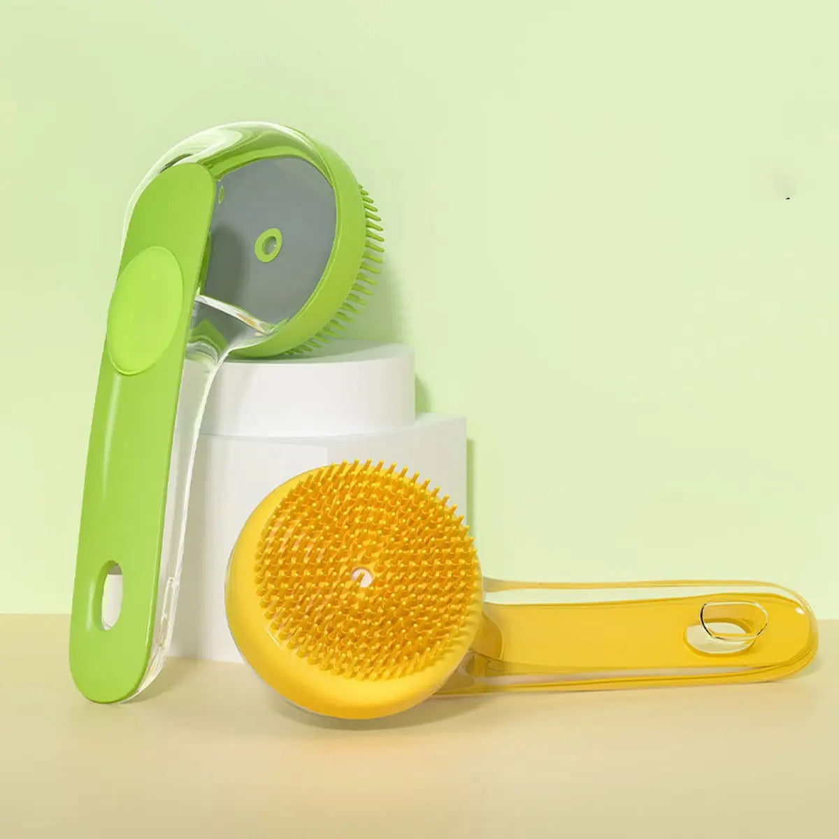 Long Handle Pet Bath Shampoo Brush Massager_CWMM6137