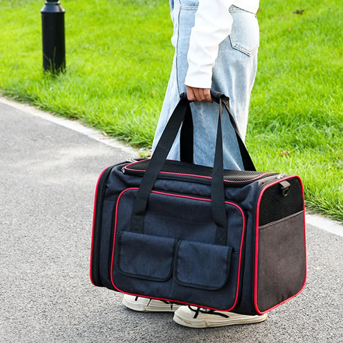 Large capacity expandable pet travel bag_CWMM5991