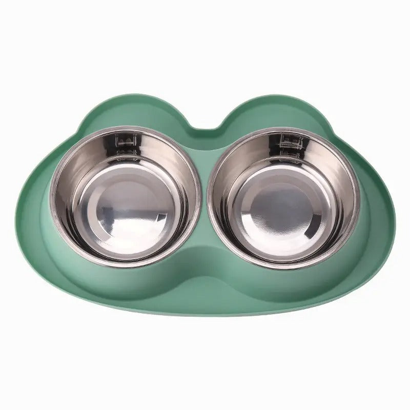 Cartoon Dual,Anti-Spill Non-Slip Cat Dog Pet Bowl_CWMM5153