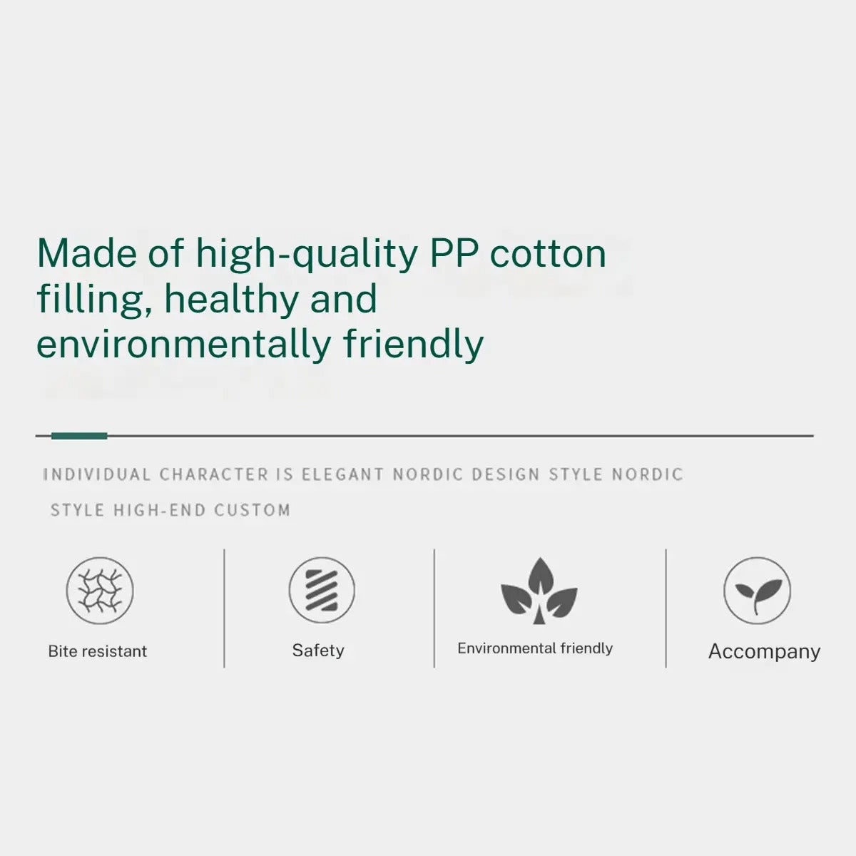 Cotton rope teething plush cat and dog toys_CWMM5415