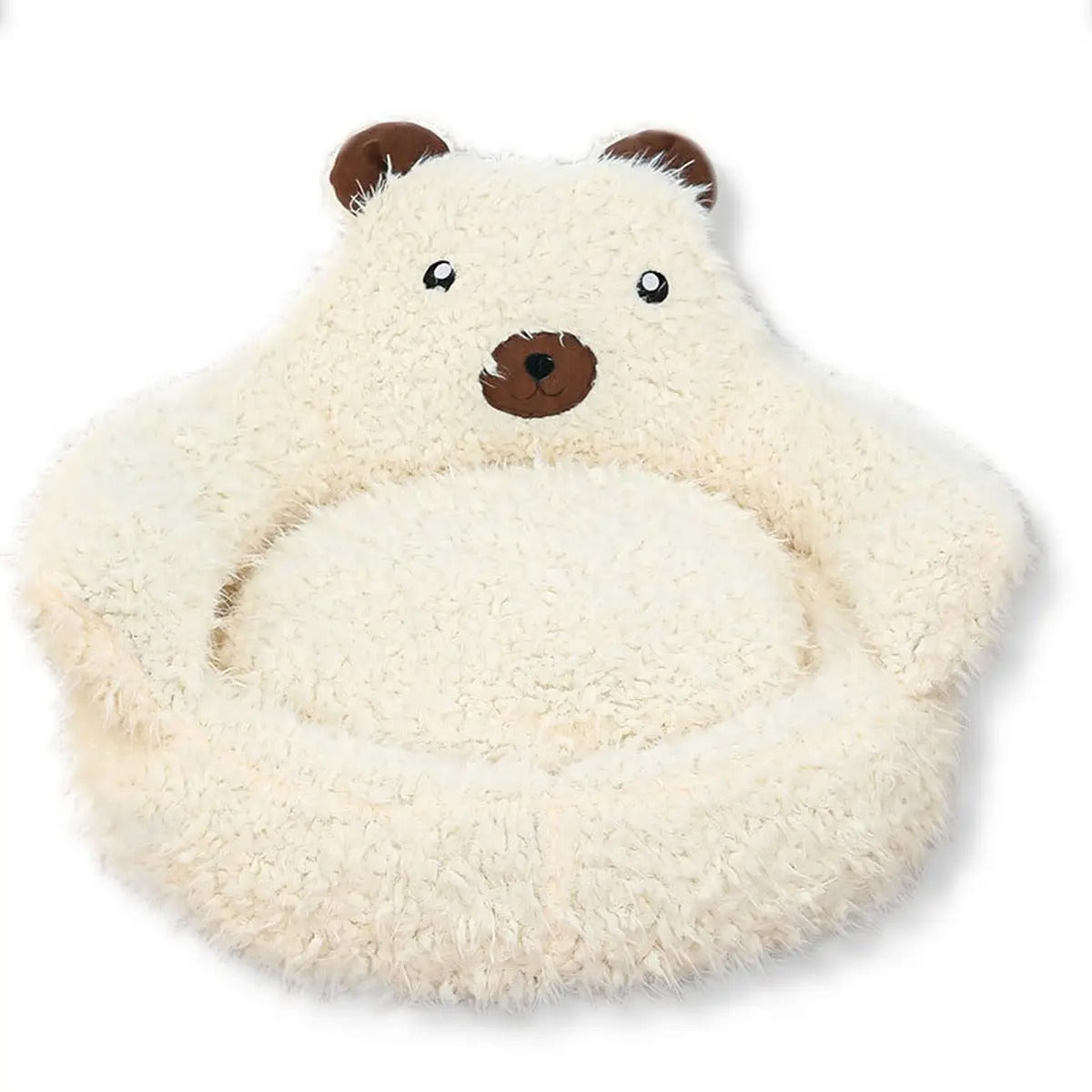 Alpaca Plush Pet Bed, Non-slip, With Backrest_CWMM5267