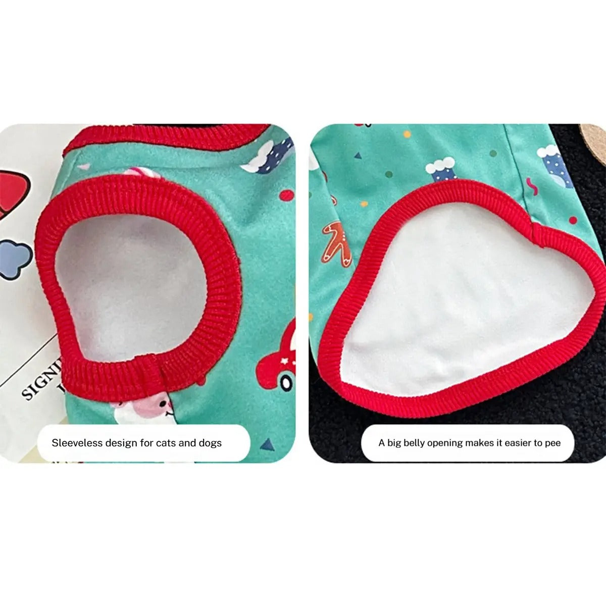 All-Season Christmas Pet Vest for Small Dogs & Cats_CWMM5860