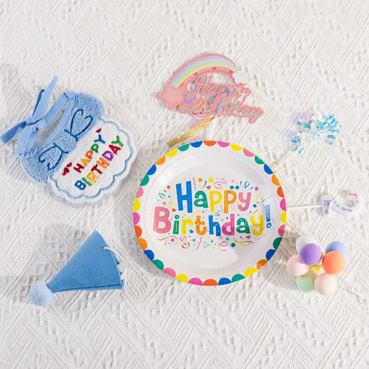 Pet Birthday Hat & Bib Party Set for Dogs & Cats_CWMM6262