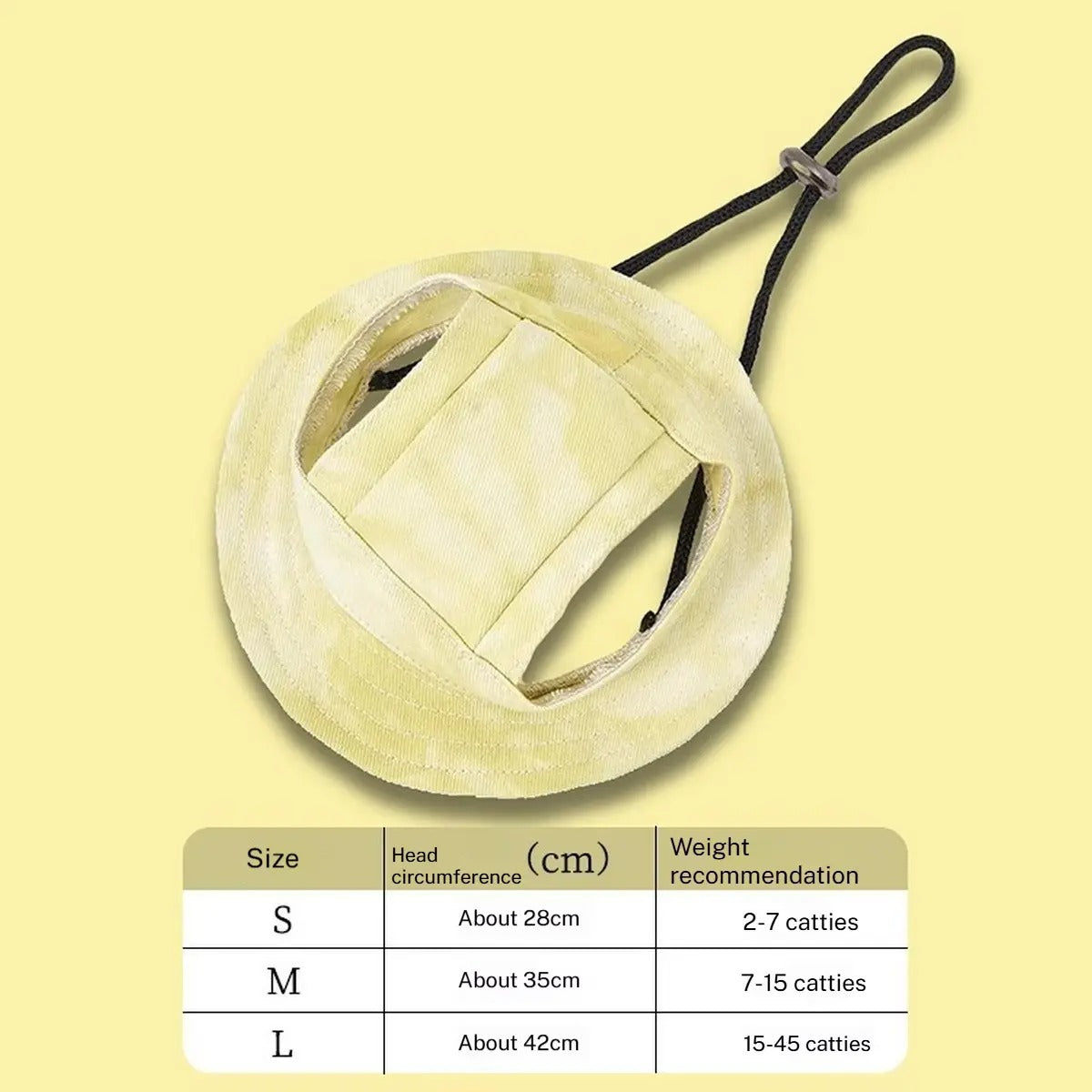 Cute Pet Sun Hat with Ear Holes for Cats & Dogs_CWMM6289