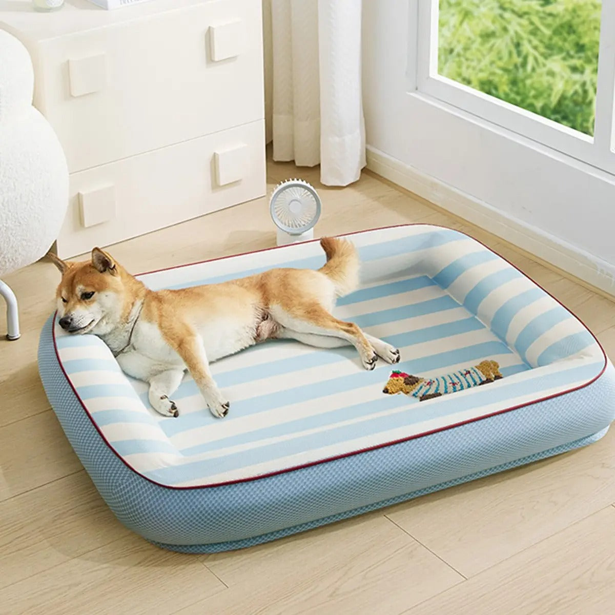 Cooling Cat Bed, Removable Ice Silk Mat for Dogs _CWMM7040