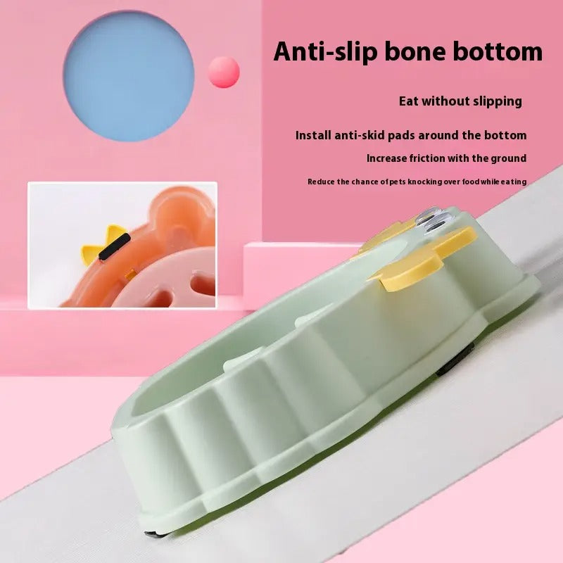 Crab Slow Feeder Pet Bowl, Non-Slip Dog Cat Bowl_CWMM5150