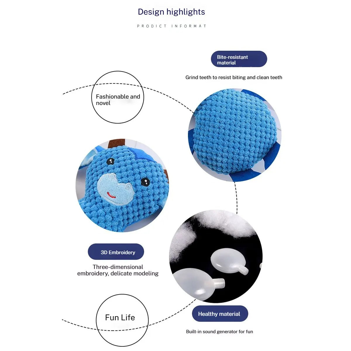 Corn Fleece Cow Pet Toy - Durable and Chewable_CWMM5442