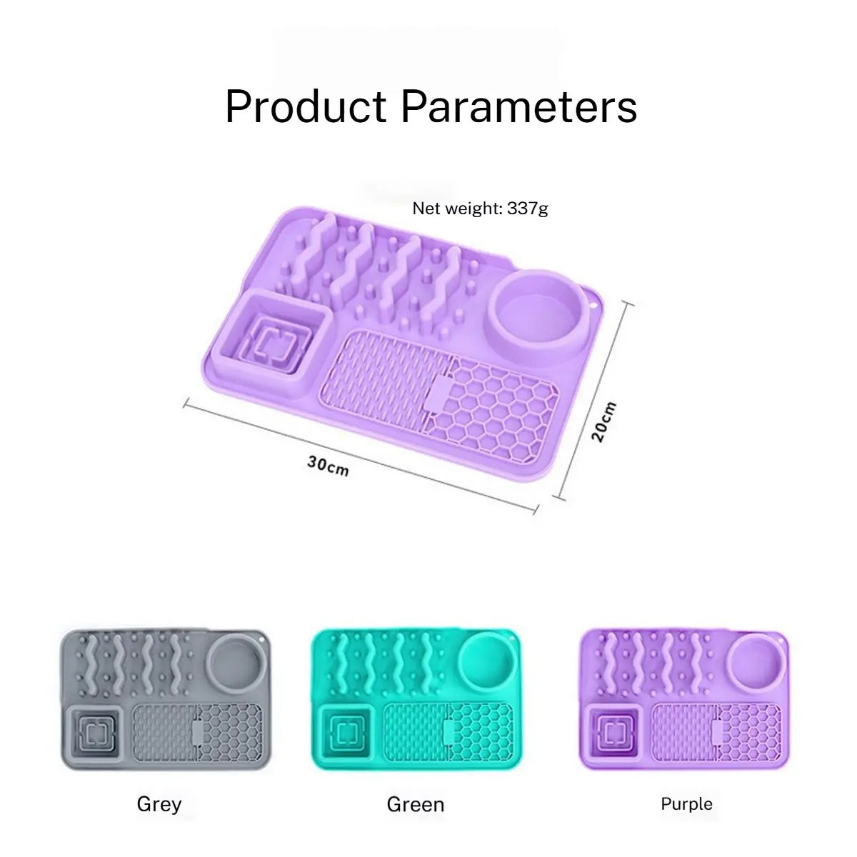 Cat Dog Food Licking Mat Silicone Slow Feed Pad_CWMM6530