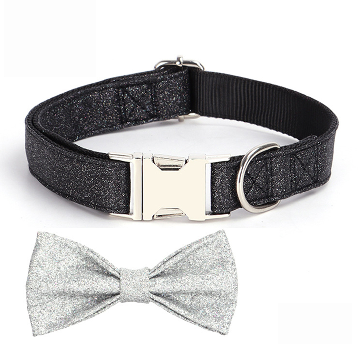 Holiday Dog Collar – Cute Bow Tie Design_CWMM7586