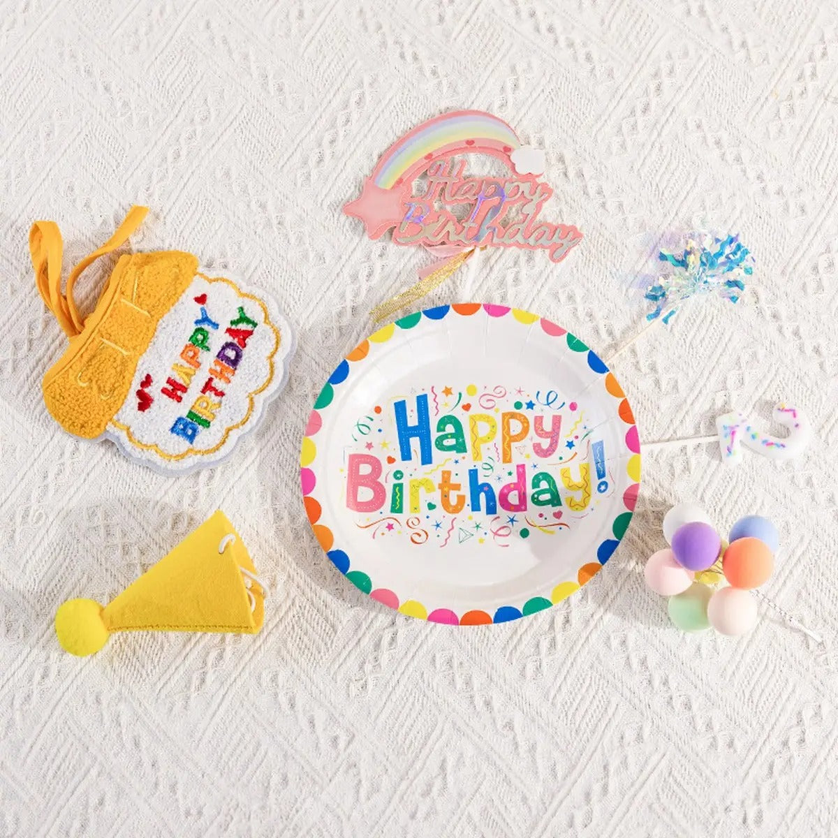 Pet Birthday Hat & Bib Party Set for Dogs & Cats_CWMM6262