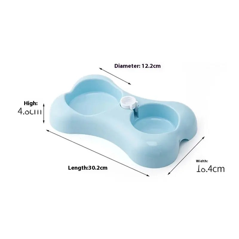 Dog Cat Pet Bowl, Double Use, Automatic Watering_CWMM5210