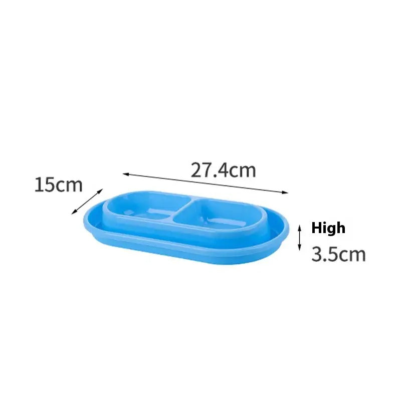 Double Pet Bowl, Large Dog Cat Water Food Bowl_CWMM5127