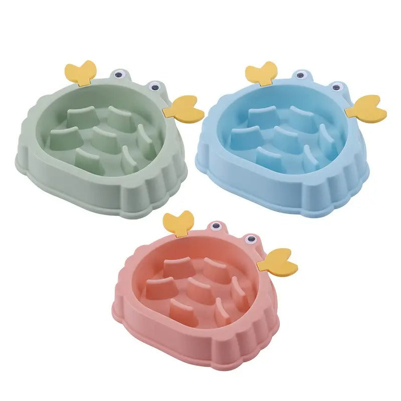 Crab Slow Feeder Pet Bowl, Non-Slip Dog Cat Bowl_CWMM5150