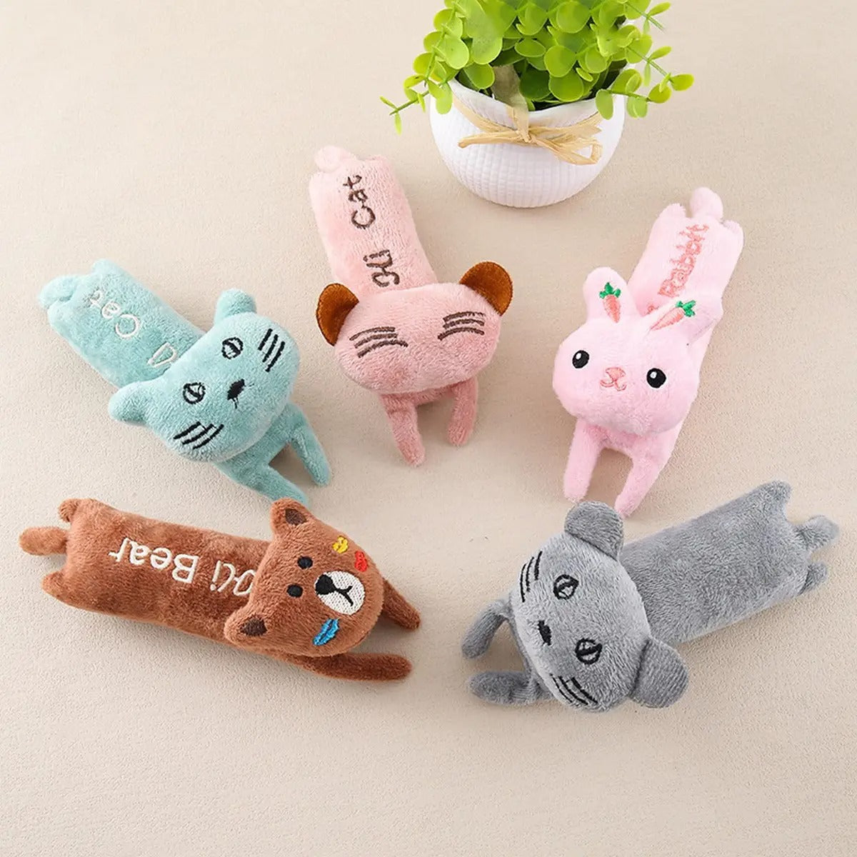 Durable Plush Rope Deer Pet Toy for Cats Dogs_CWMM5352