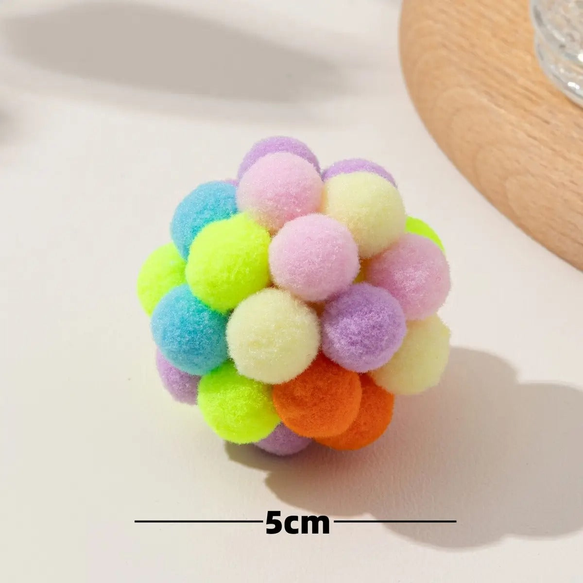 Colorful Cat Pom Balls – Chase & Play Fun_CWMM6811