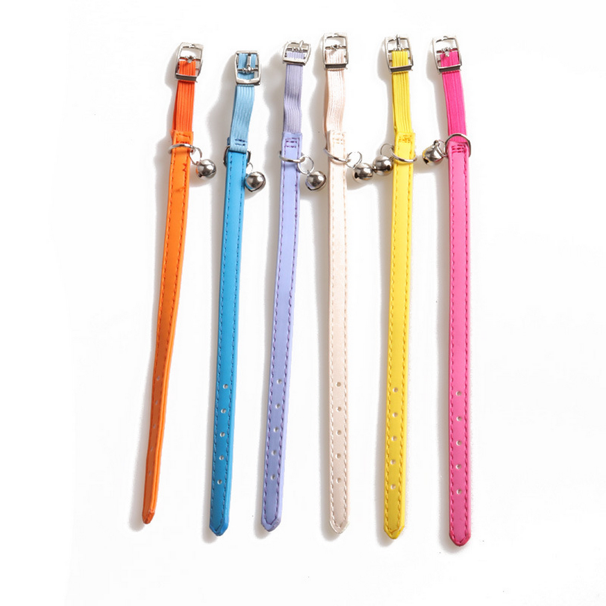 Macaron Color Cat Collar – Soft PU Strap_CWMM7616