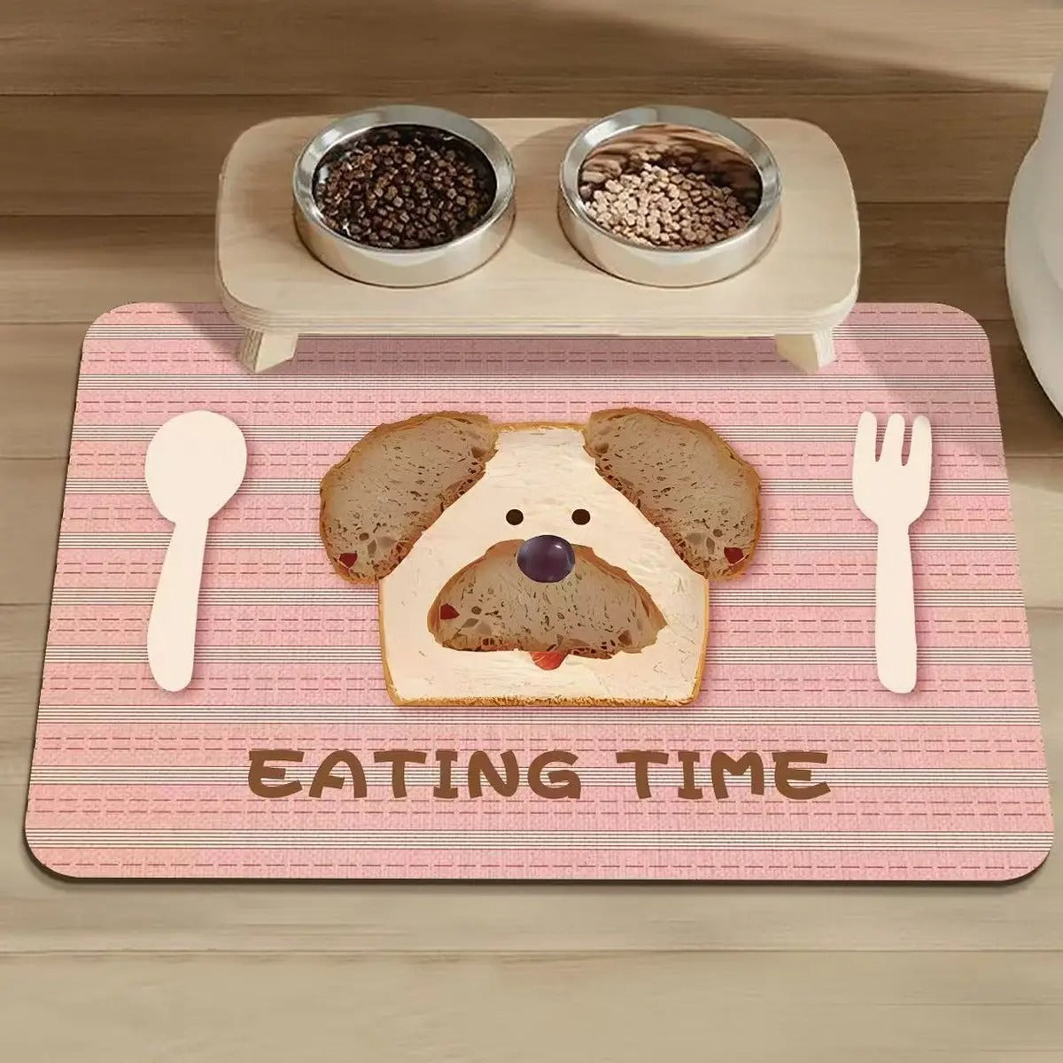 Cartoon Pet Feeding Mat – Absorbent & Easy Clea_CWMM6069