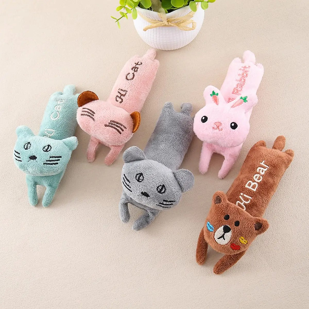 Durable Plush Rope Deer Pet Toy for Cats Dogs_CWMM5352