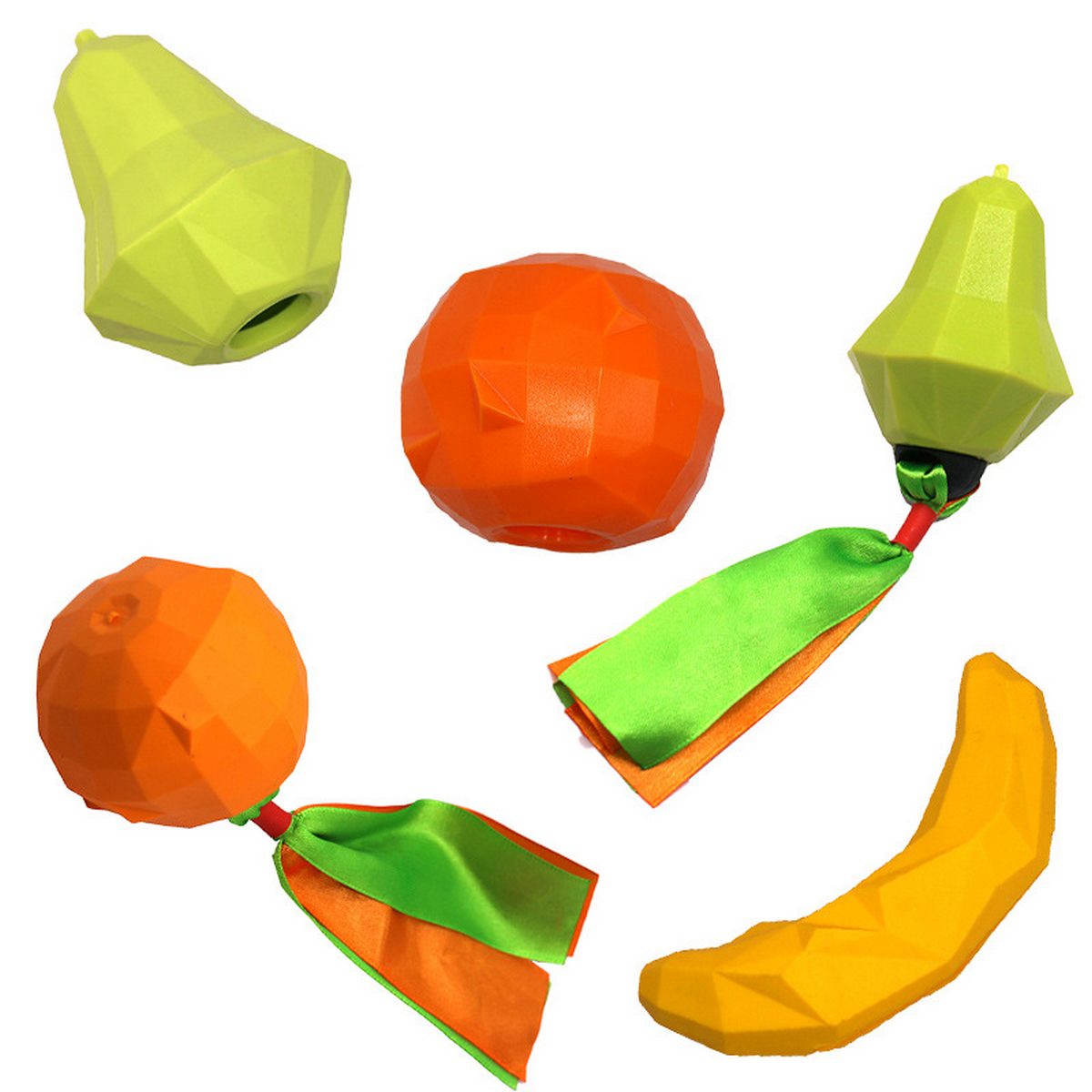 Fruit Rubber Dog Toy - Durable Chew Toy for Pets_CWMM7190