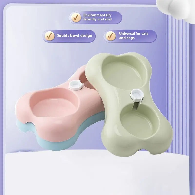 Dog Cat Pet Bowl, Double Use, Automatic Watering_CWMM5210