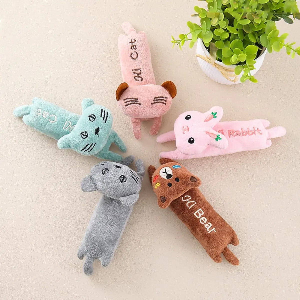 Durable Plush Rope Deer Pet Toy for Cats Dogs_CWMM5352
