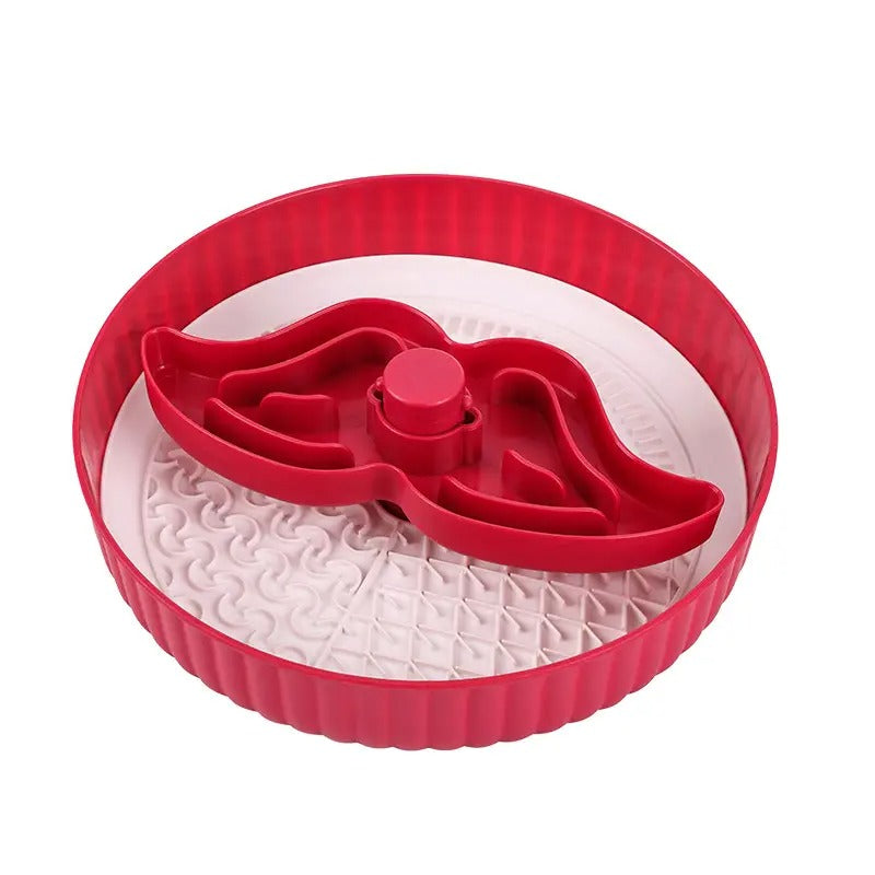 Beard Lick Rotating Slow Feeder Dog Cat Pet Bowl_CWMM5131
