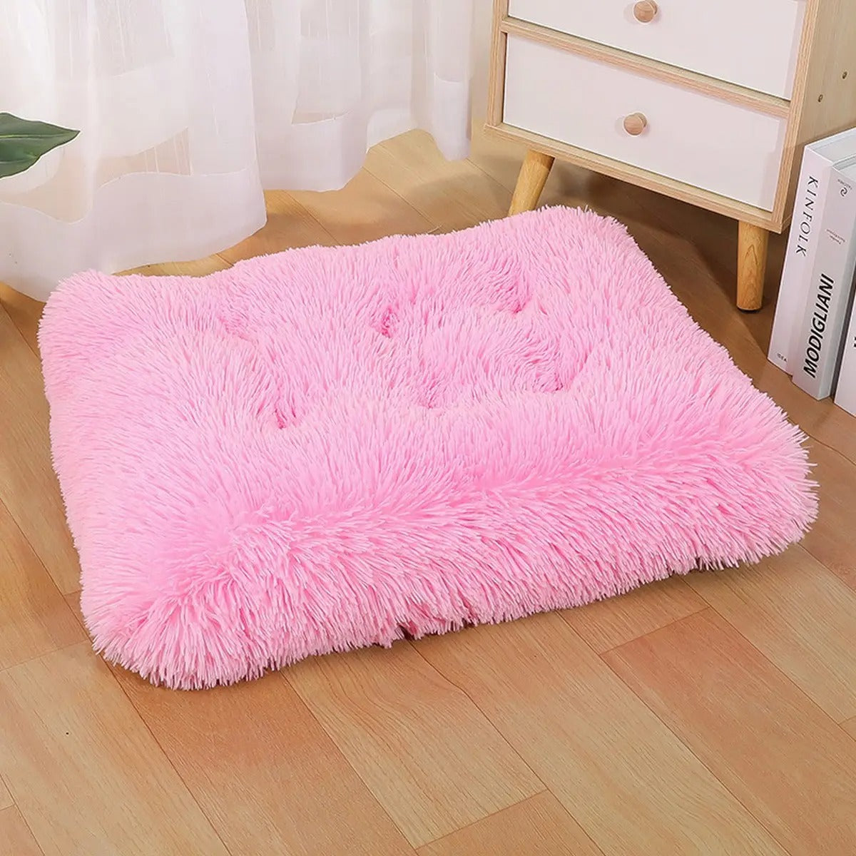 Fluffy Plush Pet Bed Mat for Dogs & Cats_CWMM5281