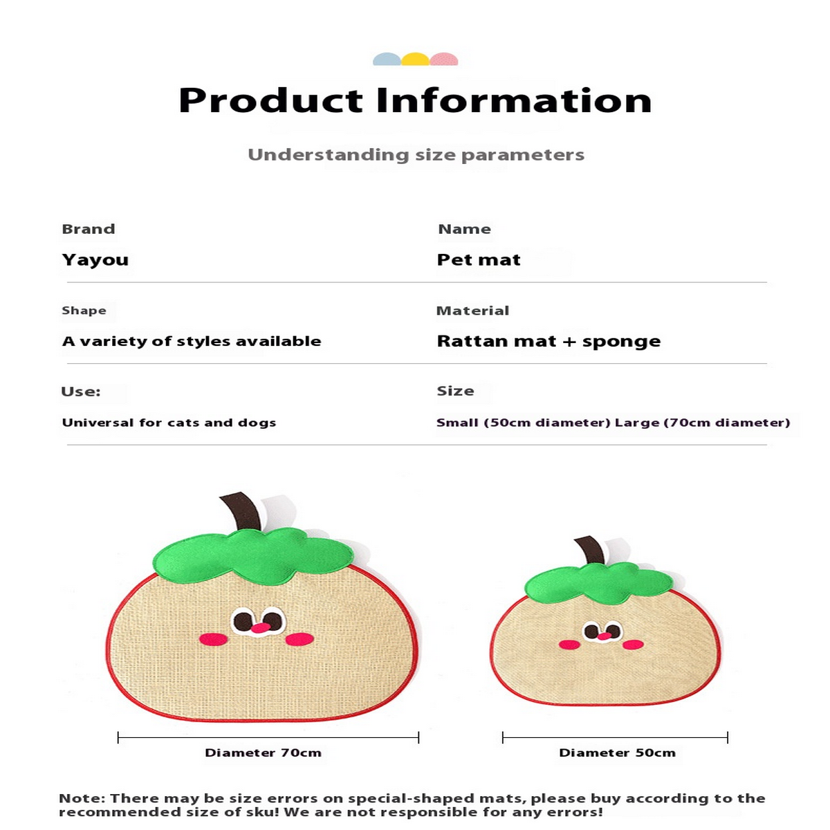 Cartoon Cooling Pet Mat – Summer Sleep Pad_CWMM7934