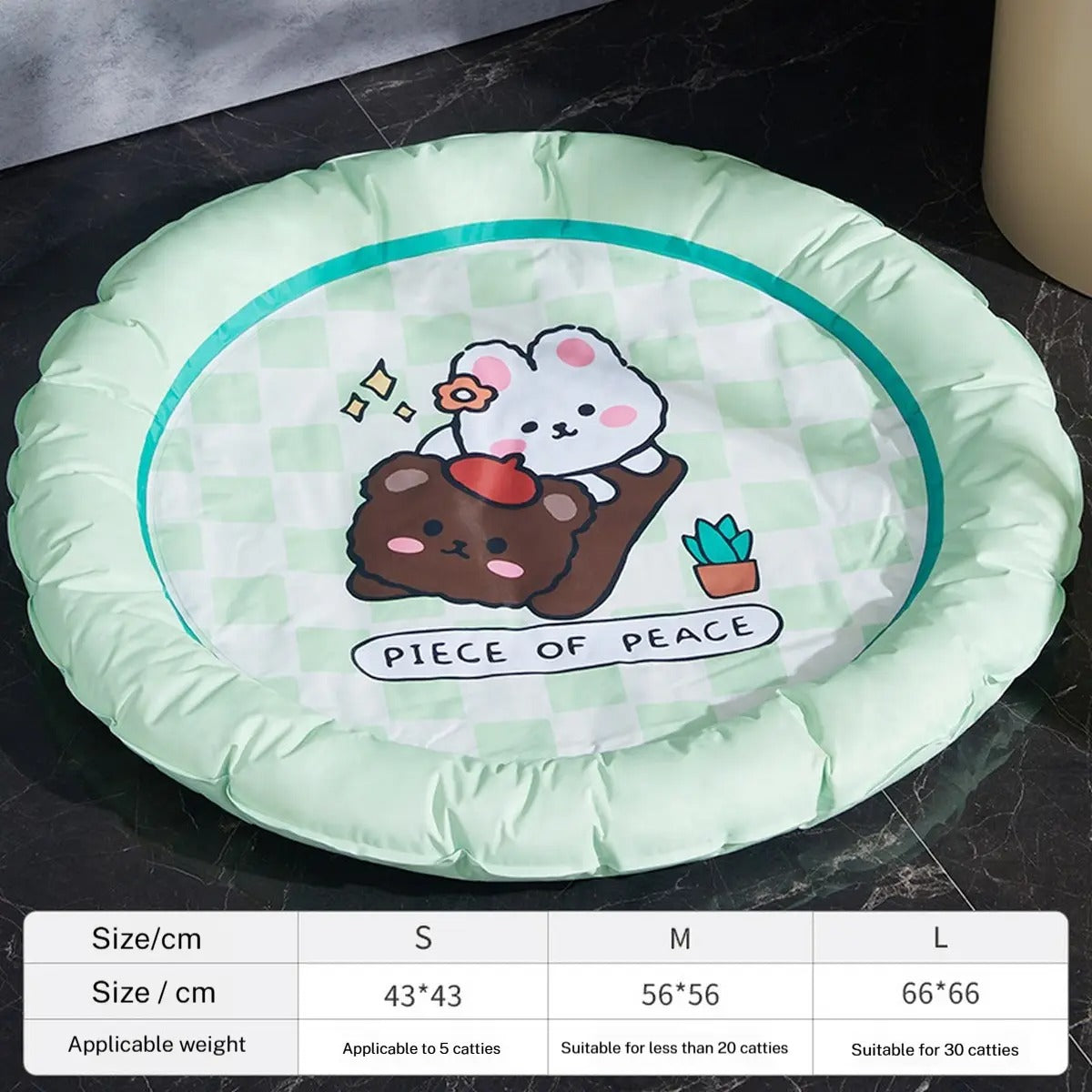 Cooling Cat Bed with Ice Mat,Pet Sleep Pad_CWMM7035