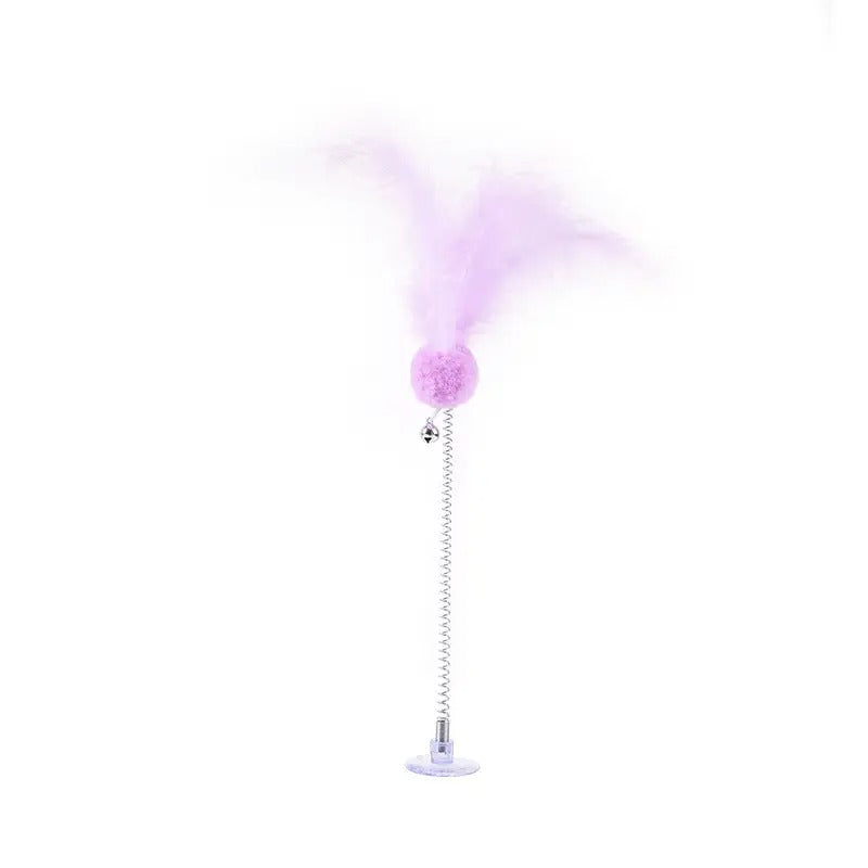 Cat Teaser Wand, Suction Base,Pet Toy_CWMM5209