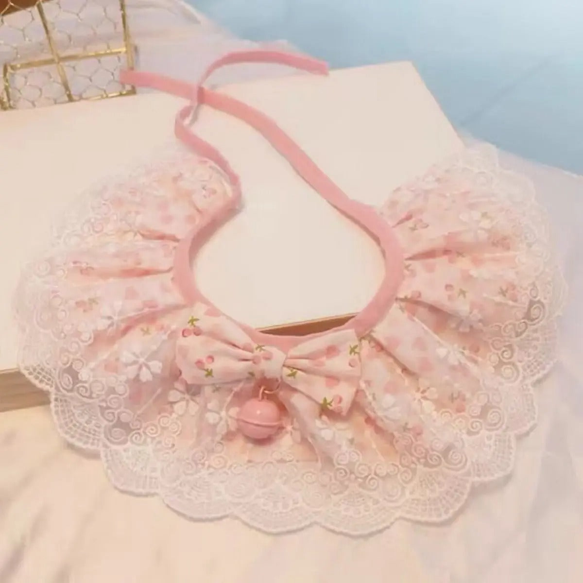 Cute Pet Bandana Bib – Dog Cat Scarf with Bowtie_CWMM7261