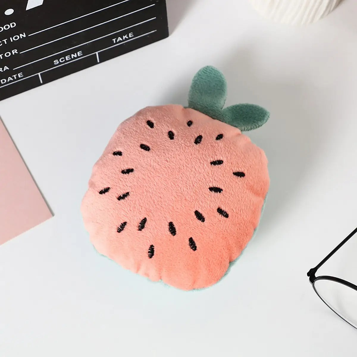 Built-in sound paper Plush Pet Toy with Catnip_CWMM5364