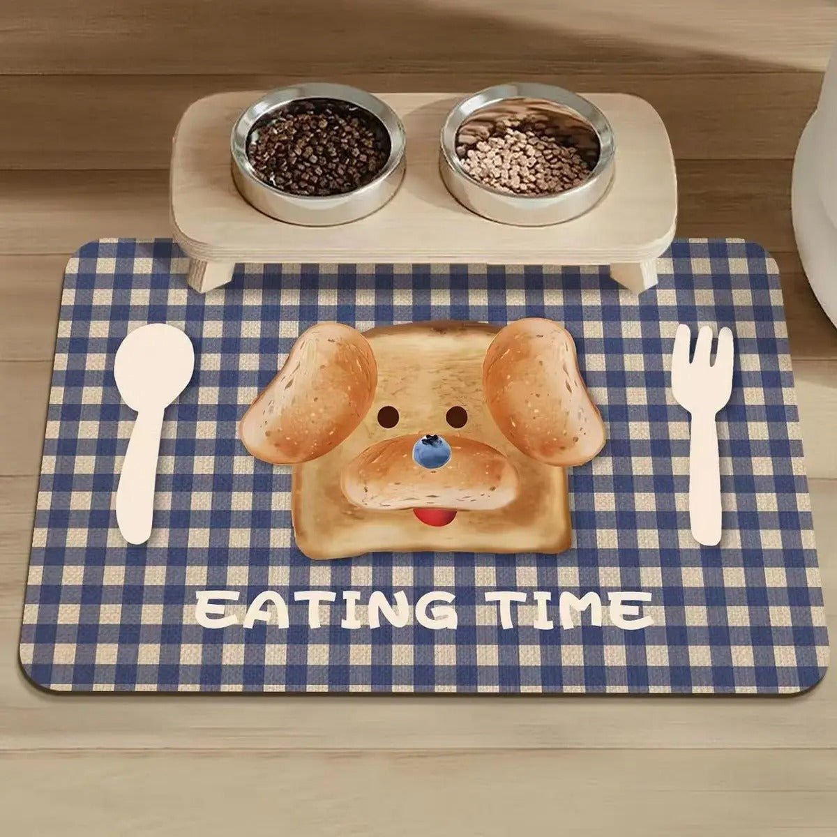 Cartoon Pet Feeding Mat – Absorbent & Easy Clea_CWMM6069